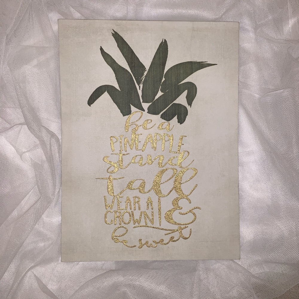 Be A Pineapple Canvas Wall Art
